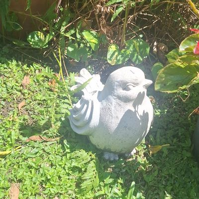 Sale Photo Thumbnail #547: Cast Concrete Sitting Bird Statue