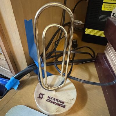 Sale Photo Thumbnail #266: New York Stock Exchange Paperclip Desk Ornament
