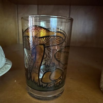 Vintage Culver 22k Gold Mushroom Highball Glasses