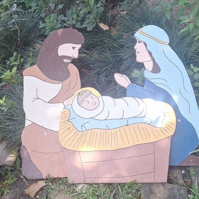 Sale Photo Thumbnail #308: Hand-Painted Wooden Nativity Silhouette