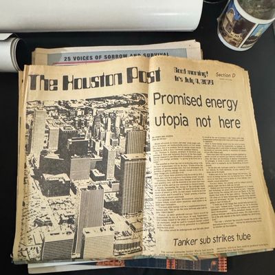 Sale Photo Thumbnail #974: The Houston Post Newspaper - July 4, 1976