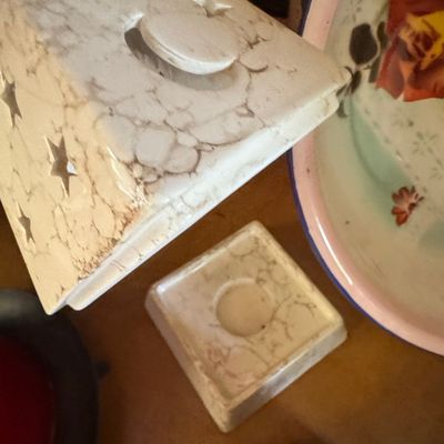 Sale Photo Thumbnail #251: PartyLite Ceramic Star and Moon Votive Candle Holder