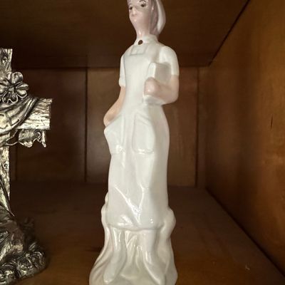 Sale Photo Thumbnail #938: Vintage Nurse Figurine - 'L.W. 1987'