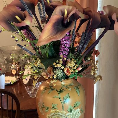 Sale Photo Thumbnail #21: Hand-Painted Nippon Floral Vase