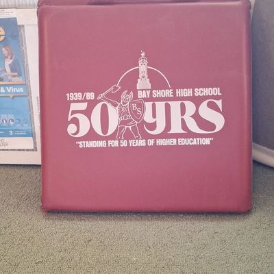 Sale Photo Thumbnail #697: Bay Shore High School 50th Anniversary Commemorative Stadium Seat