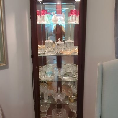Sale Photo Thumbnail #23: Pulaski Furniture Cherry Corner Curio Cabinet