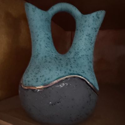 Sale Photo Thumbnail #416: Southwestern Style Double Spout Wedding Vase - Koshari Studios