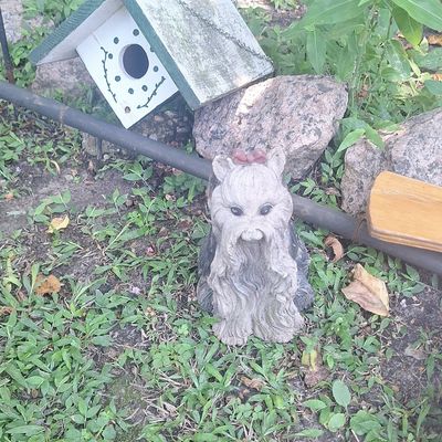 Sale Photo Thumbnail #130: Yorkshire Terrier Statue with Bow