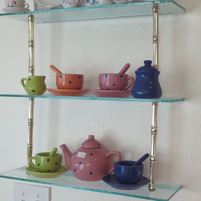 Sale Photo Thumbnail #210: Three-Tier Faux Bamboo Wall Shelf