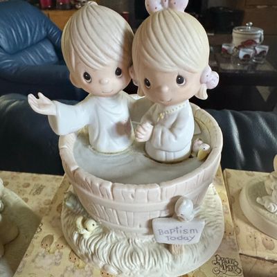 Sale Photo Thumbnail #331: Precious Moments 'Let The Whole World Know' Baptism Figurine