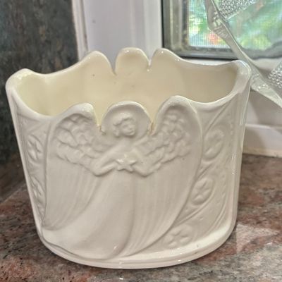 Sale Photo Thumbnail #816: Vintage Lenox Angel Planter