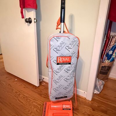 Sale Photo Thumbnail #52: Royal Commercial Upright Vacuum Cleaner with Orange Housing