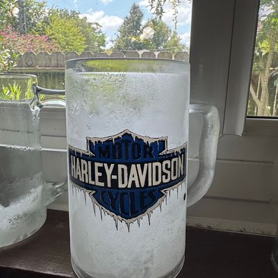 Sale Photo Thumbnail #867: Harley-Davidson Frosted Glass Beer Mug