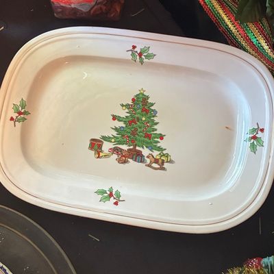 Sale Photo Thumbnail #765: Spode Christmas Tree Rectangular Serving Platter
