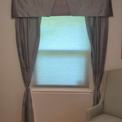 Sale Photo Thumbnail #200: Custom Tailored Window Treatment Set - Grey