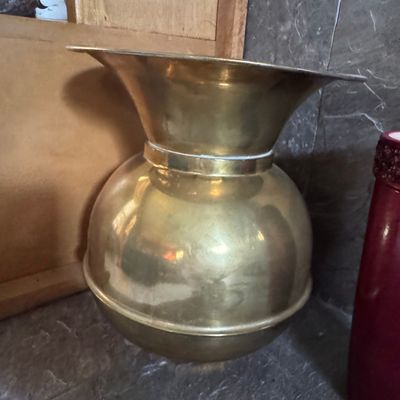 Sale Photo Thumbnail #310: Vintage Brass Spittoon or Planter