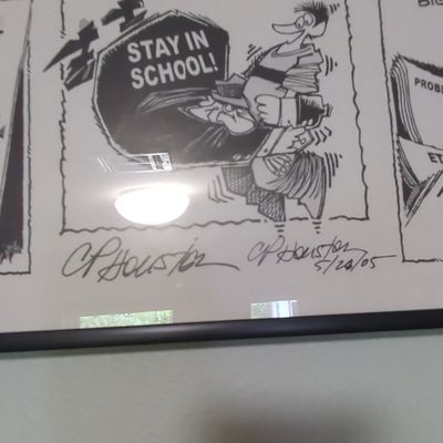 Sale Photo Thumbnail #84: C.P. Houston Original Political Cartoon Print