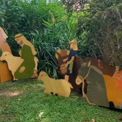 Sale Photo Thumbnail #129: Outdoor Nativity Scene Silhouette Set