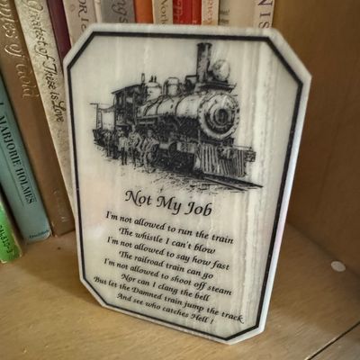 Sale Photo Thumbnail #539: Tennessee Marble 'Not My Job' Desk Plaque