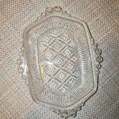 Sale Photo Thumbnail #908: Anchor Hocking #125 Criss Cross Relish Dish
