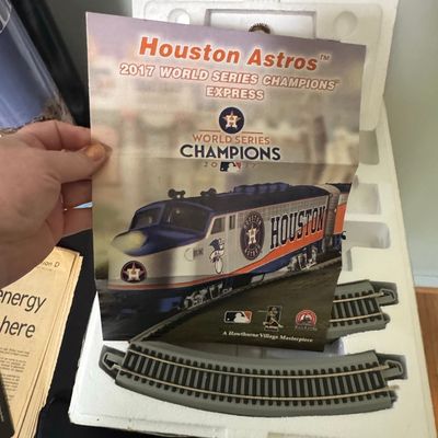Sale Photo Thumbnail #38: Hawthorne Village Houston Astros 2017 World Series Champions Express Train Set