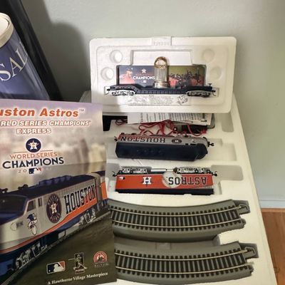 Sale Photo Thumbnail #36: Hawthorne Village Houston Astros 2017 World Series Champions Express Train Set