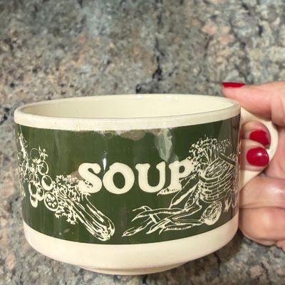 Sale Photo Thumbnail #944: Vintage Vegetable Soup Mug