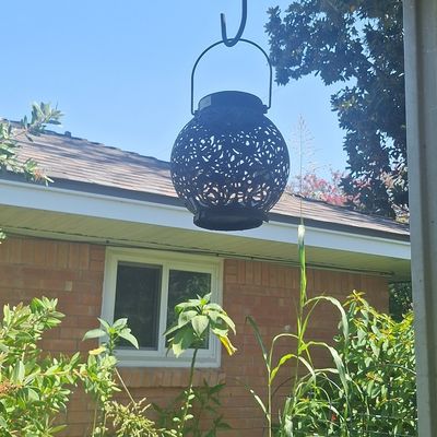 Sale Photo Thumbnail #484: Decorative Metal Solar Hanging Lantern