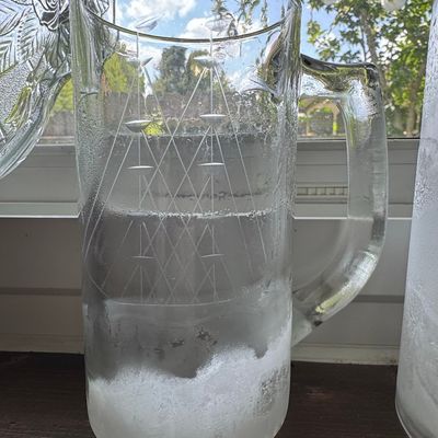 Sale Photo Thumbnail #471: Vintage Etched Clipper Ship Glass Pitcher