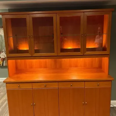 Teak Hutch And Buffet