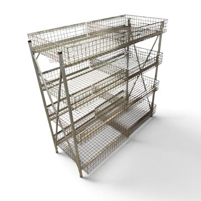 Sale Photo Thumbnail #19: Nice Vtg. wire rack w/ 8 removable shelves