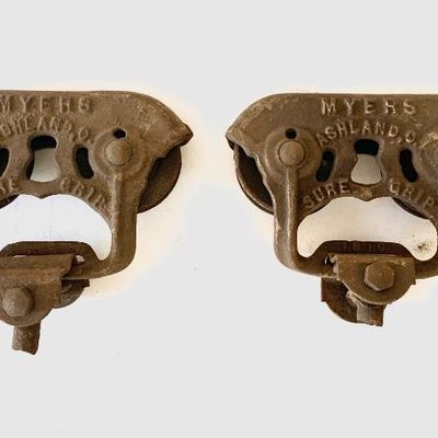 Sale Photo Thumbnail #99: Antique barn door track hardware