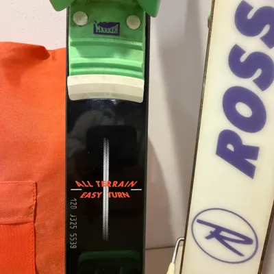 Sale Photo Thumbnail #272: Vintage The Everest hiking pack and Rossignol all terrain junior skis