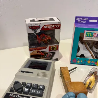 Sale Photo Thumbnail #323: Misc. toy lot, Pokémon tins are empty