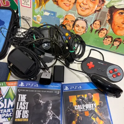 Sale Photo Thumbnail #337: Board games: The Waltons & The Bionic Woman, PS4 and computer games, misc. accessories