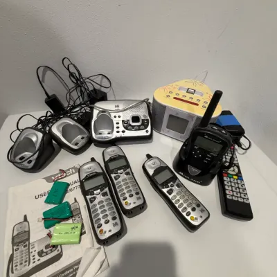 Sale Photo Thumbnail #230: Cordless phones, iPod dock, walkie talkie, universal remote