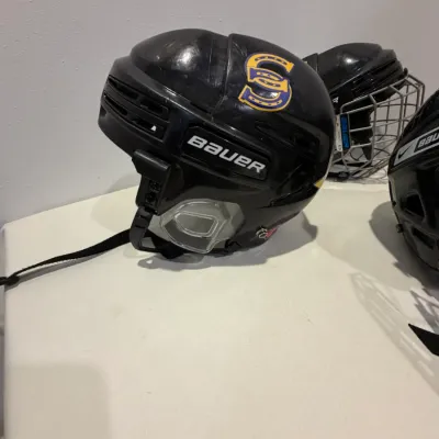 Sale Photo Thumbnail #278: Lot of 3 hockey helmets