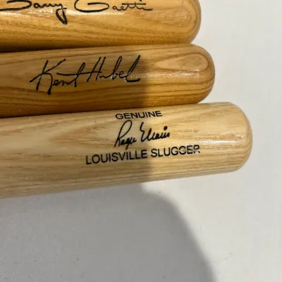 Sale Photo Thumbnail #347: 3 Signed mini bats