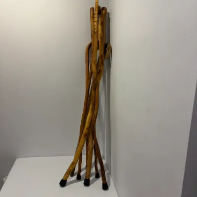 Sale Photo Thumbnail #144: 5 Wooden walking sticks and 2 canes