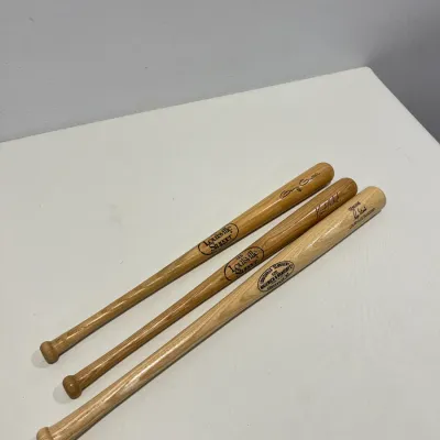 Sale Photo Thumbnail #344: 3 Signed mini bats