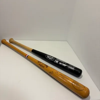 Sale Photo Thumbnail #127: 2 Wooden collector baseball bats
