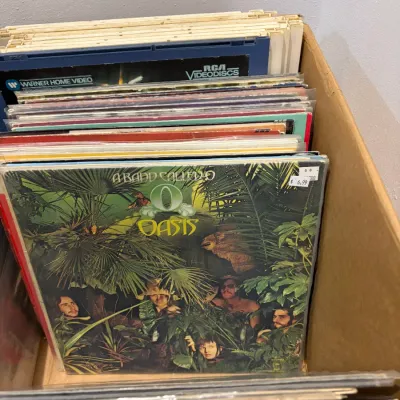 Sale Photo Thumbnail #39: Lot of misc. vinyl records and Videodiscs