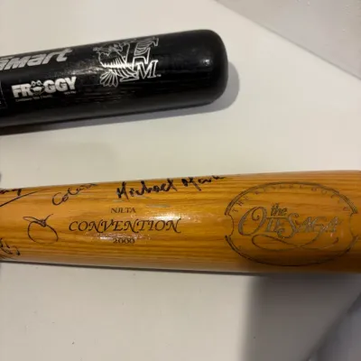 Sale Photo Thumbnail #128: 2 Wooden collector baseball bats
