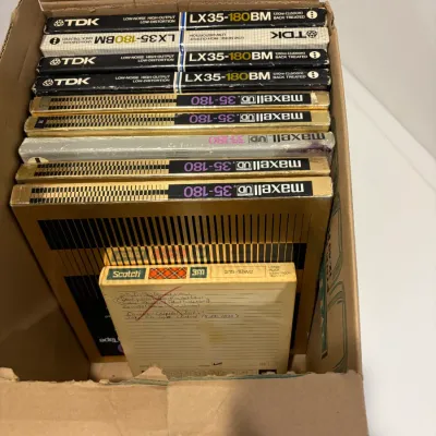 Sale Photo Thumbnail #188: Lot of reel to reel audio tapes