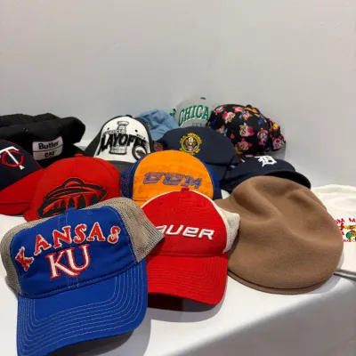 Sale Photo Thumbnail #184: Lot of 15 hats, various styles