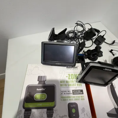 Sale Photo Thumbnail #198: 2 Fish finders, 2 microphones, WatchStand charging dock for Apple Watch, Apple AirPort, RainPoint water timer (2 zone)