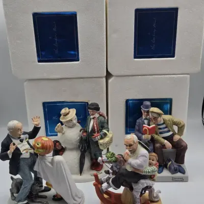 Danbury Mint Norman Rockwell Porcelain Figurines - Lot 2