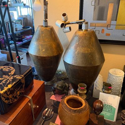 Rare pair Hansen Table Lamps by Damon Gifford 