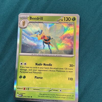 Beedrill Holo Pokemon Rare Mint Condition card!