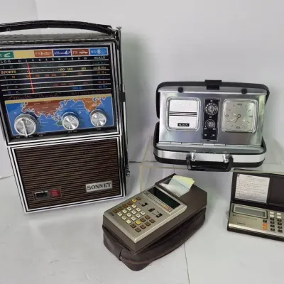 Casio Melody 80, National Semiconductor 500 Calculators, Sloan Travel Alarm Radio Model 2356, More